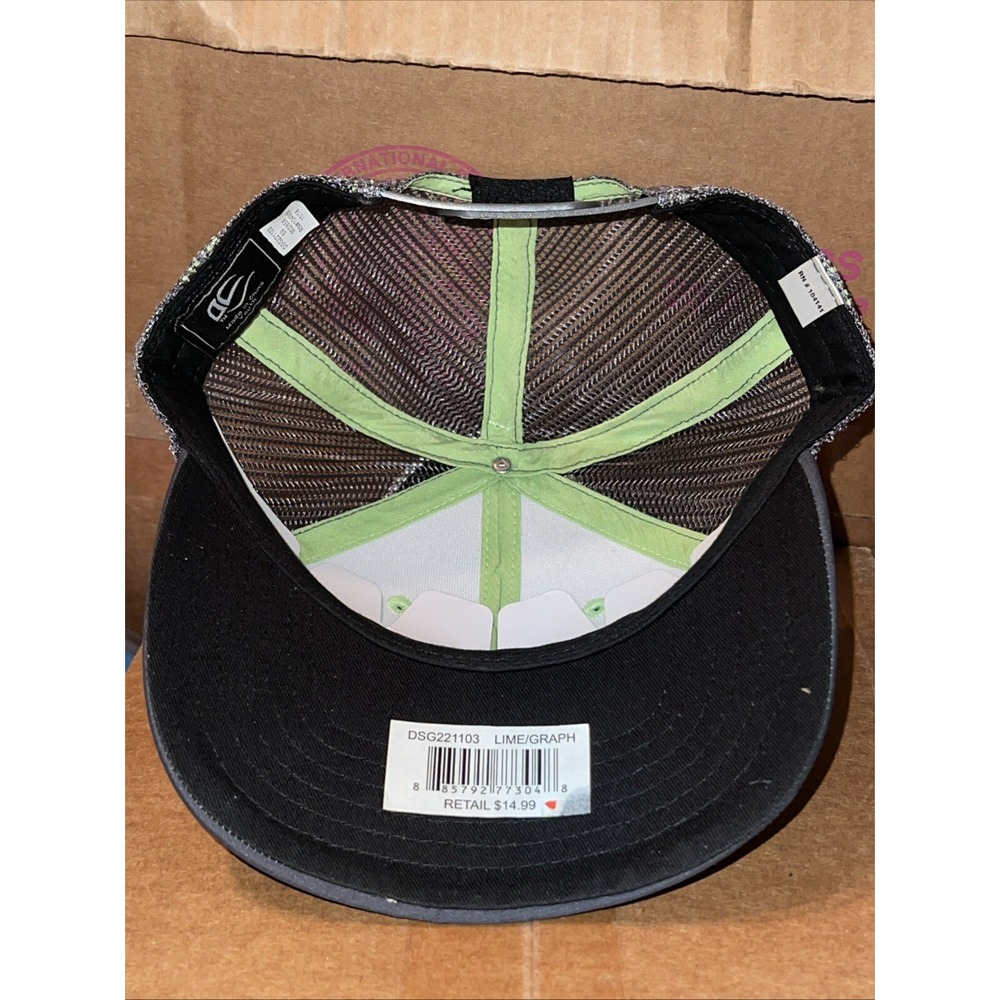 Realtree Adjustable Mesh Back Cap Hat Lime/Gray DSG221103 Youth OSFM - Picture 4 of 8